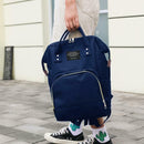Women Mummy Maternity Travel Backpacks Baby Nursing Handbags (Dark Blue)