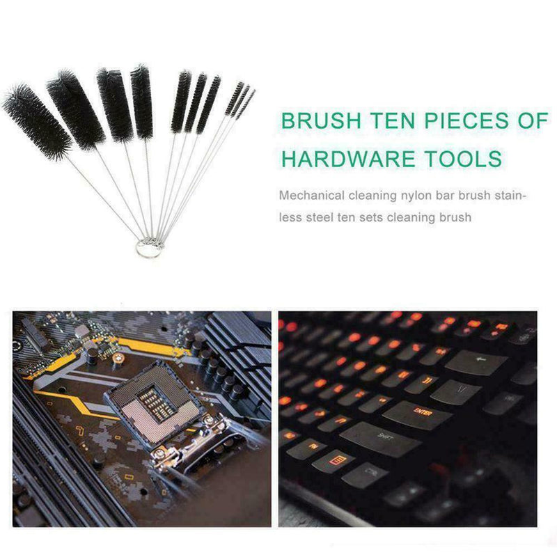 10PCS/SET Household Fish Tank Aquarium Bottle Tube Nylon 3 1 Brush in H2Y4