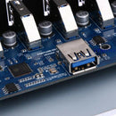 7 Port USB 3.0 Hub 5Gbs 5.25inch CD-ROM Drive Bay CD ROM Front Panel for Co
