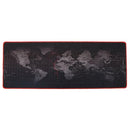 World Map Extra Large Mouse Mat Natural Rubber Gaming Mousepad (40 X 90cm)