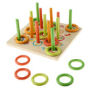 Colorful Ring Wooden Stacking  Education Toys For     Toddlers