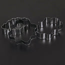 3pcs Fondant Cookie Cutters Stainless Steel Baking Tools Cakes Decor Tool