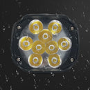 2pcs 1000LM 6500K Motorcycle 6LED Headlights Scooter Fog Spotlight Bracket
