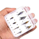 8PCS Holographic Prince Nymph Trout Fishing Flies Size 12#,10# Pretty U6H9