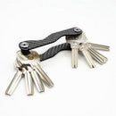 Smart Key Holder Keychain Carbon Fiber Pocket Organizer Housekeeper Multi K