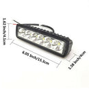 Off-Road Roof Light 18W LED Strip Light Driving Fog Spot Roof For SUV Je XNV