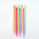 Multicolor Plastic Knitting Needles Crochet Hooks Knit Needle Diy Weave Too Z9I4