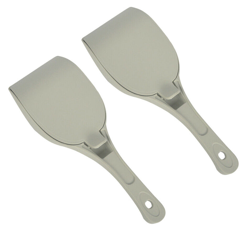 2 x  Hollow and Flip Cover Design Cat Litter Scooper, Non-Stick Free Storage