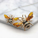 Classics Double Bees Shirt Brooch Novelty Suit And Vest Pin