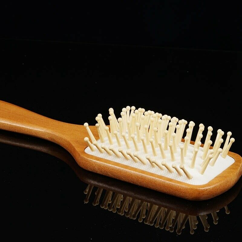 2Pcs Comb Hair Care Brush Massage Wooden Spa Massage Comb Anti Static Hair  R4R7