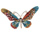 Black Butterfly Brooch Mix Color Rhinestone Brooches For Women Lady Fashion L5H7
