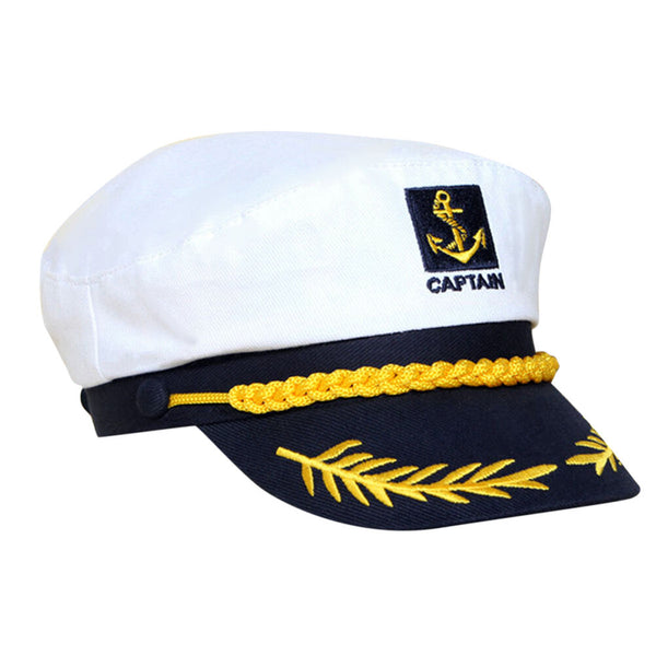 Skipper Ship Sailor Navy Yacht Military Captain Nautical Hat Cap Costume  LJ
