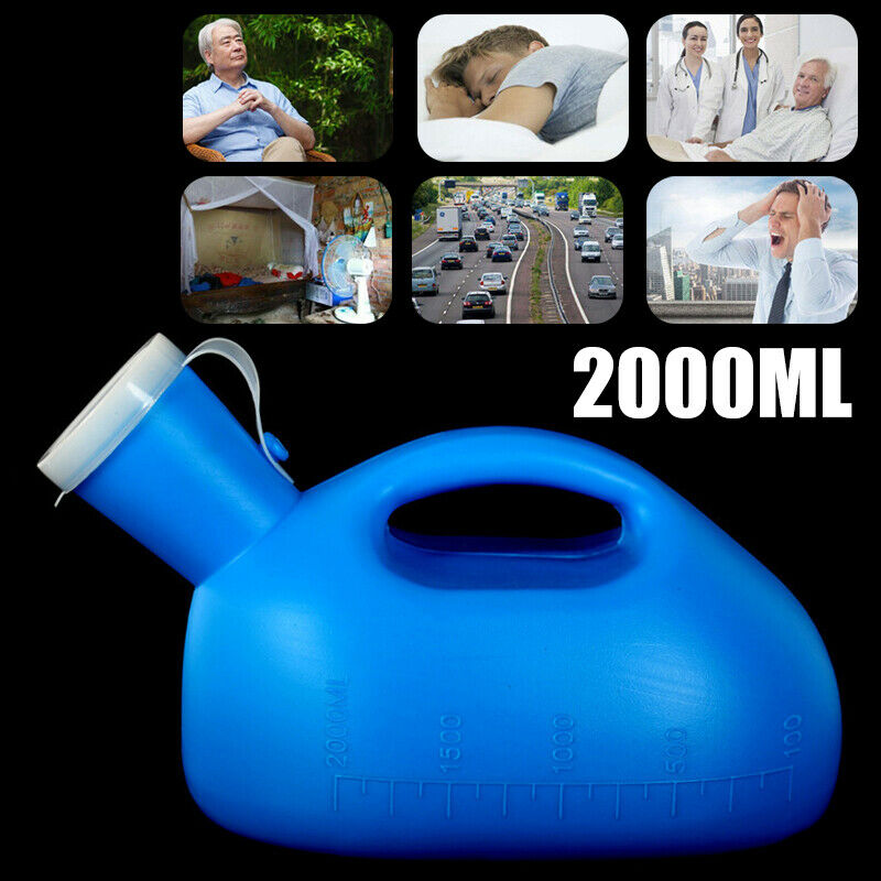 2000ml Portable Outdoor Urine Collector Bottle Male Men Pee Camping Travel #