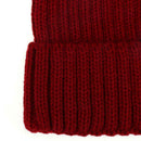 2pcs Parent-offspring Cap Baby Mom Pompon Winter Warm Knit Hat(Wine Red)