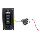 3 Ways 12/24V Bilge Pump Switch Alarm Waterproof Ship Deck Clean Control Panel