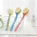 Shower Brush With Bristles And Bath Balls, Back Bath Net With A Long-Sleeve G9D6