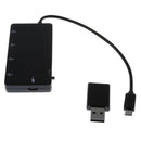 4 Port Micro USB OTG Hub Host Charging Cable Adapter Card Reader For Android