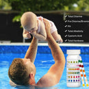50Pcs Swimming Pool Spa Water Test Strips Ph Chlorine Alkaline Acid Bromine I3Q4