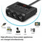12V 3-Way 4 USB Car Cigarette Lighter Socket Splitter Charger Power Adapter New