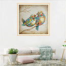 5D DIY Full Drill Diamond Painting 2 Birds Cross Stitch Embroidery Ornament