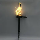 Solar Power LED Parrot Lawn Light Waterproof Garden Landscape Lamp (Yellow)