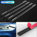 4* Car Carbon Fiber Anti-rub Unique Black Strip Bumper Corner Protector Guard
