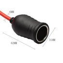 12V Foot Heavy Duty Extension Cord with Cigarette Lighter Plug Socket