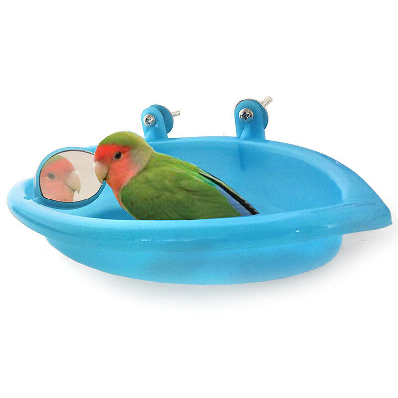 Bird Bathtub With Bird Mirror Small Oval Bird Bathtub Pet Cage AccessoriesBD3C