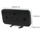 LED Screen Digital Table Alarm Clock Large Display Electronic Snooze Backli J8D9