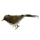 Small Artificial Bird Feather Realistic Sparrow Garden Tree Ornament 15cm