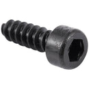 100 Pcs 3mm x 10mm Thread Hexagon Head Self Tapping Screws Black H6Q2