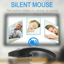 USB Aluminum Alloy Wireless Mouse Charging Silent Silent Office Portable Fa O7G3