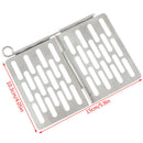 Folding Grill Plate Portable BBQ Stainless Steel Mini Shelf Outdoor Picnic T BX