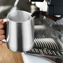 Stainless Steel Coffee Pitcher Pull Flower Cup Milk Cappuccino Cup (350ml) A