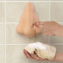 Fun Nose Shaped Bathroom Shower Wall Suction Hook Sanitizer Gel Soap Dispense %o