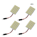 4X White 24 SMD 5050 LED Car Interior Dome Light T10 BA9S Festoon Panel  ZSV