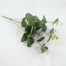 37CM Artificial Eucalyptus Stem Plastic Greenery Leaf Stem Christmas Decor