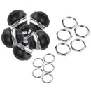 Black 5X Pcs M4 12mm Waterproof Momentary ON/OFF Push Button Round SPST Swi