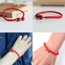 Lucky Red String Bracelets Men Women Hand Braided Ceramic Bead Bracelet Jewelry