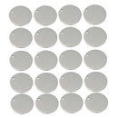 20pcs Stainless Steel Flat Round Circle Blank Coin Drop Stamping Charms 8mm