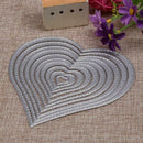 10X Heart Sewing thread Metal Die Cutting Dies For DIY Scrapbooking SN9F