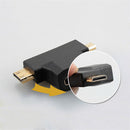 HDMI Female to Mini HDMI&Micro HDMI Male Trigonal Adapter Connector Converter