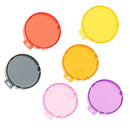 6 Set Waterproof Snap-on Diving Scuba Lens Filter Underwater Housing Case