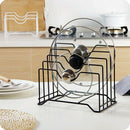 Pot Lid Holder Lid Organizer,Pot Lid Rack Storage,Pan Lid Cover Cabinet Pan P6U3