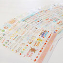 New 6 Sheets Paper Stickers for Diary Scrapbook Book Wall Decor Skin DIY WBBITO