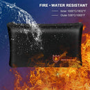 Fireproof Money Safe Document Bag. NON-ITCHY Silicone Coated Fire & Water R