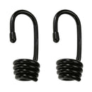 2pcs Black Coated Steel Hook End for 8mm Elastic Rope Shock Cord