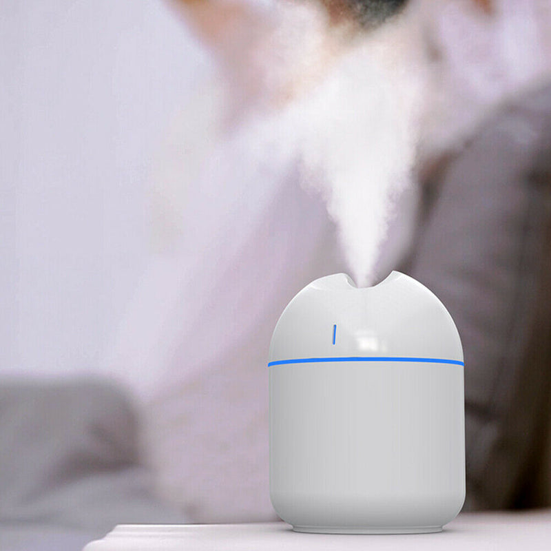 2 Modes Mist Spraying Air Humidifier Aroma Essential Oil Diffuser (White)
