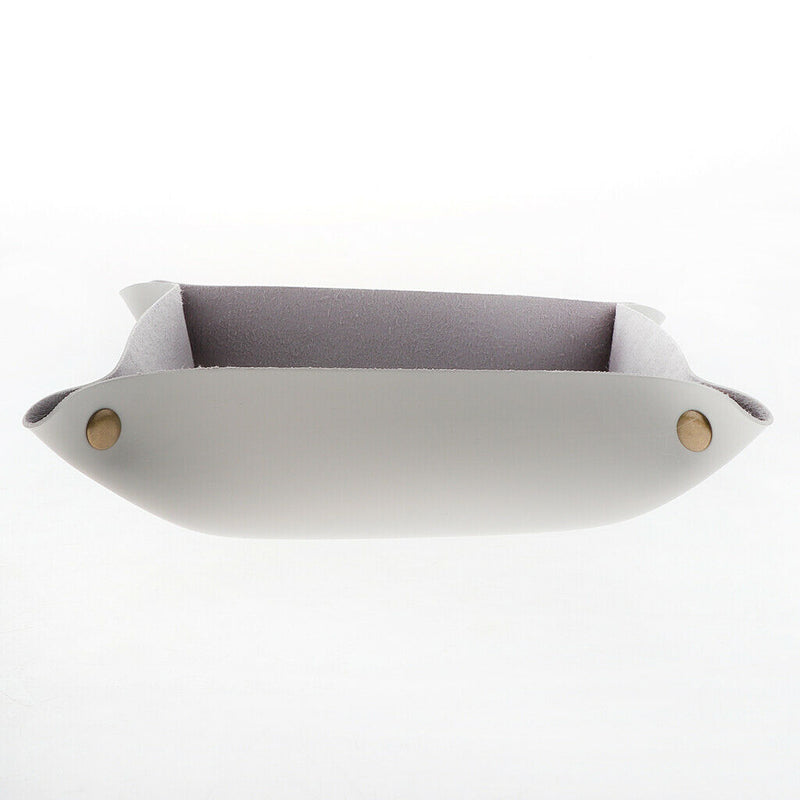 Leather Jewelery Holder Tray Storage Tray Box for Key Phone Coin Watches G