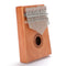17-Key Thumb Finger Piano African Sanza Mbira Mahogany Wood Kalimba (Moire)